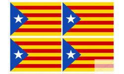 drapeau officiel Catalan avec etoile