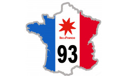 sticker / autocollant FRANCE 93 Région Ile de France