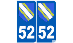 numero immatriculation 52 (Blason Haute-Marne)