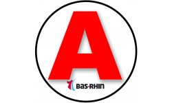 stickers / autocollant A du Bas-Rhin