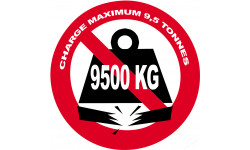 Charge maximale 9,5 tonnes