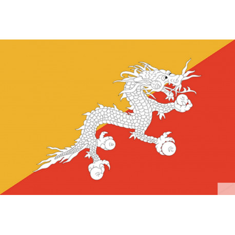 drapeau officiel Bhutan 